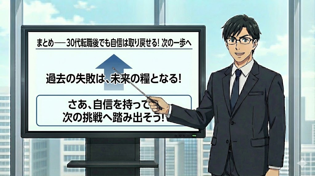 まとめ—30代転職後でも自信は取り戻せる!次の一歩へ