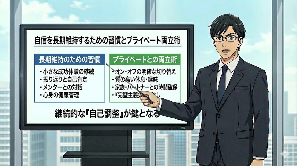 自信を長期維持するための習慣とプライベート両立術