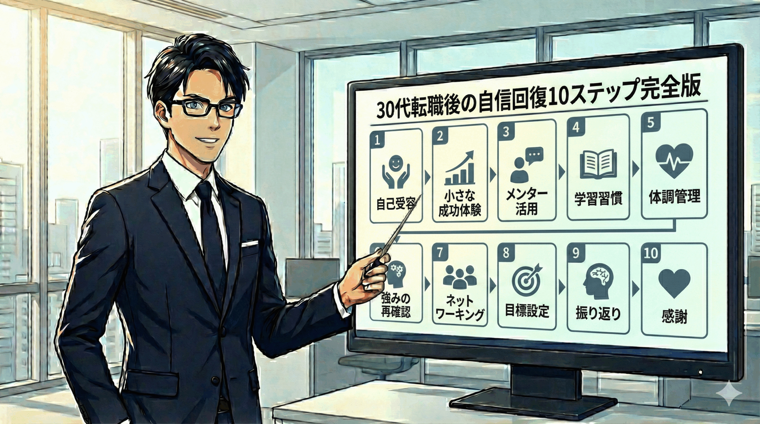 30代転職後の自信回復10ステップ完全版