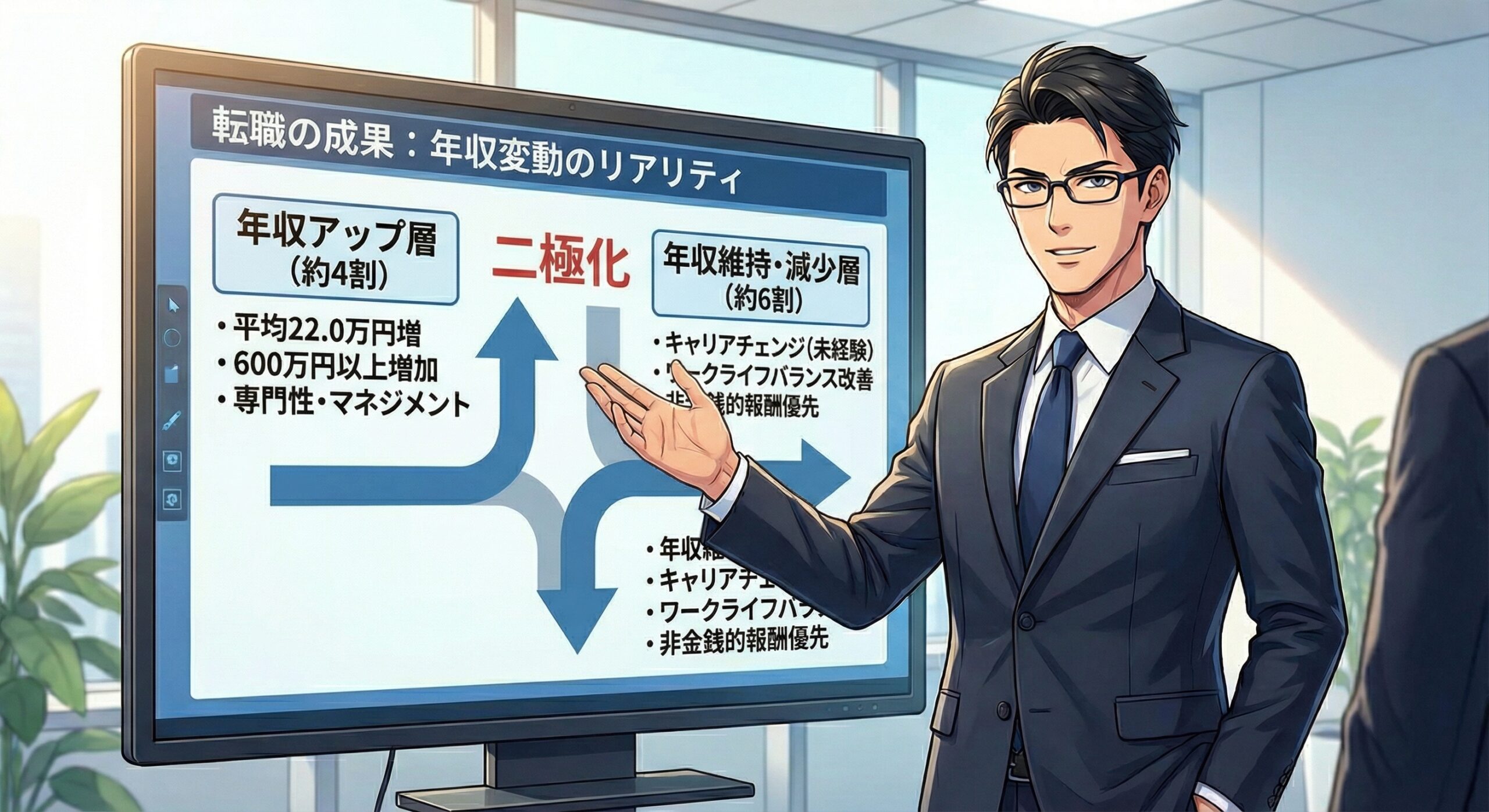 転職の成果：年収変動のリアリティ