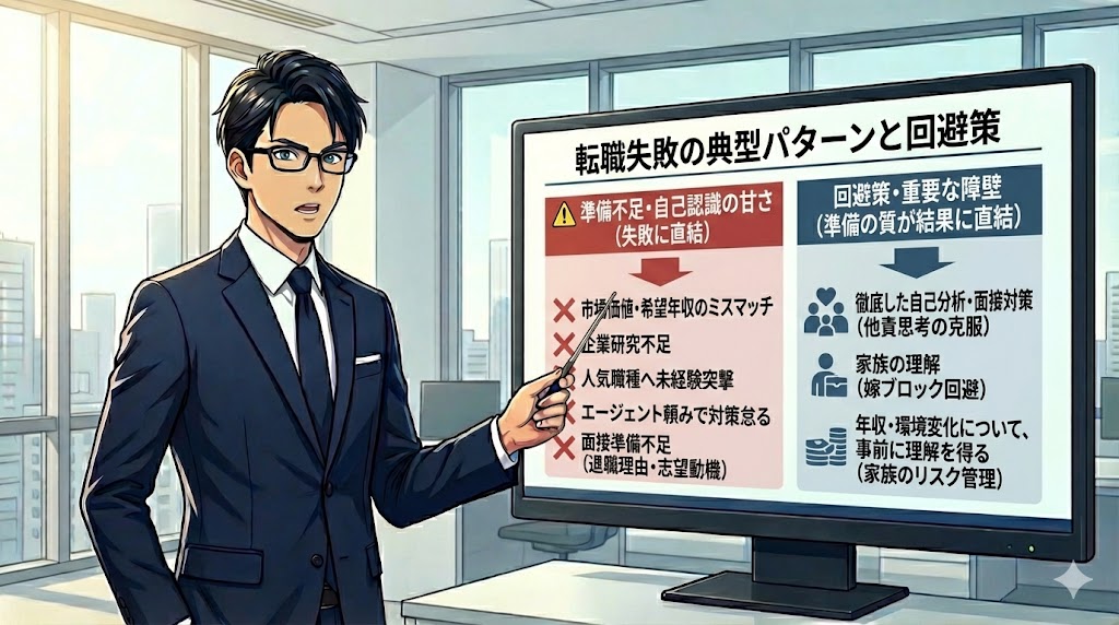 転職失敗の典型パターンと回避策