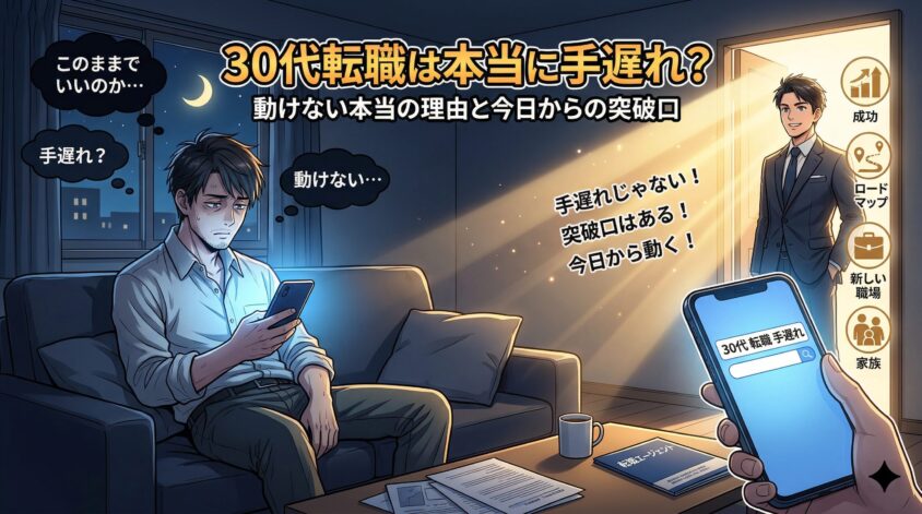 30代転職は本当に手遅れ？動けない本当の理由と今日からの突破口