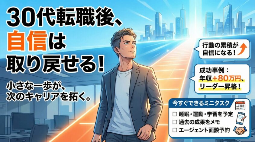 まとめ&mdash;30代転職後でも自信は取り戻せる！次の一歩へ