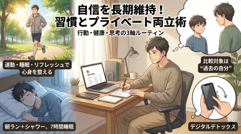 自信を長期維持するための習慣とプライベート両立術