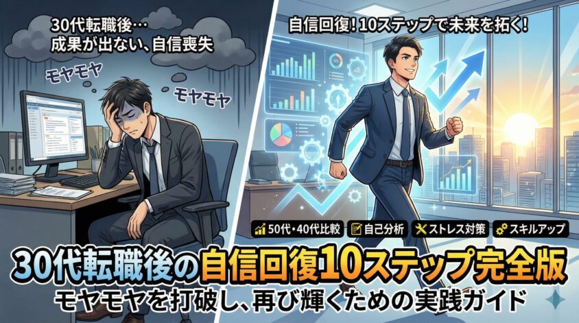 30代転職後の自信回復10ステップ完全版