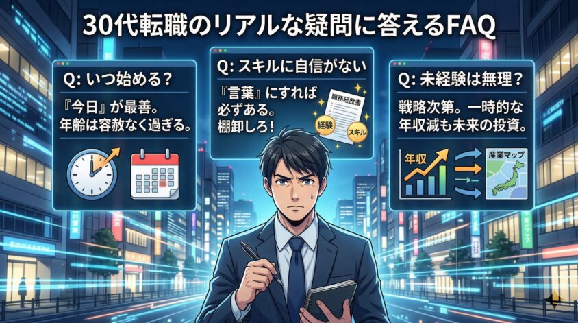 よくある質問（FAQ）&mdash;&mdash;30代転職のリアルな疑問に答える