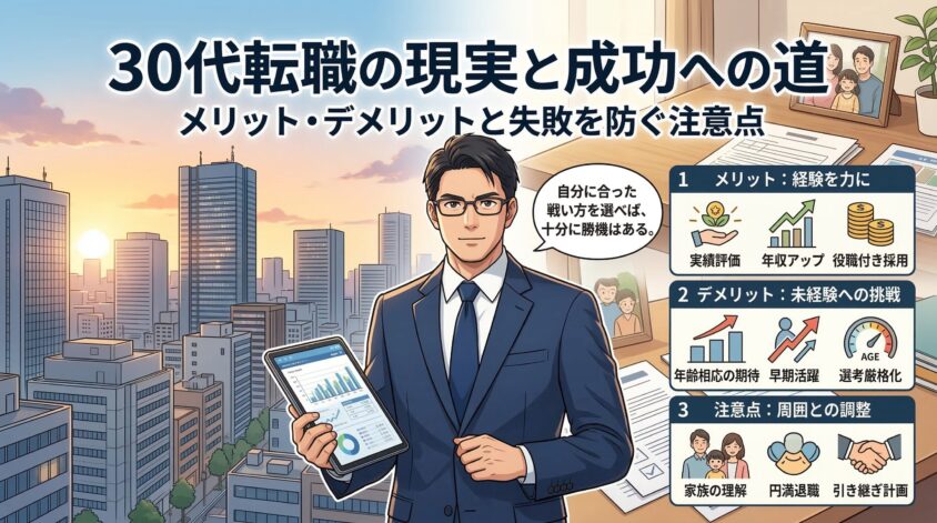 30代転職のメリット・デメリットと失敗を防ぐ注意点