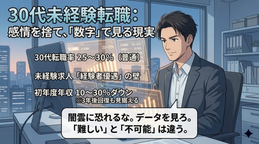 30代未経験転職の「現実」を数字で見る