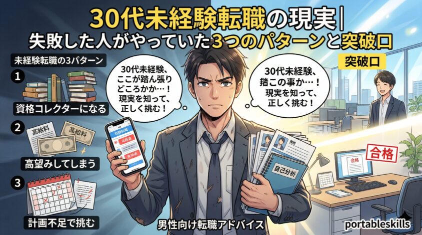 30代未経験転職の現実｜失敗した人がやっていた3つのパターンと突破口