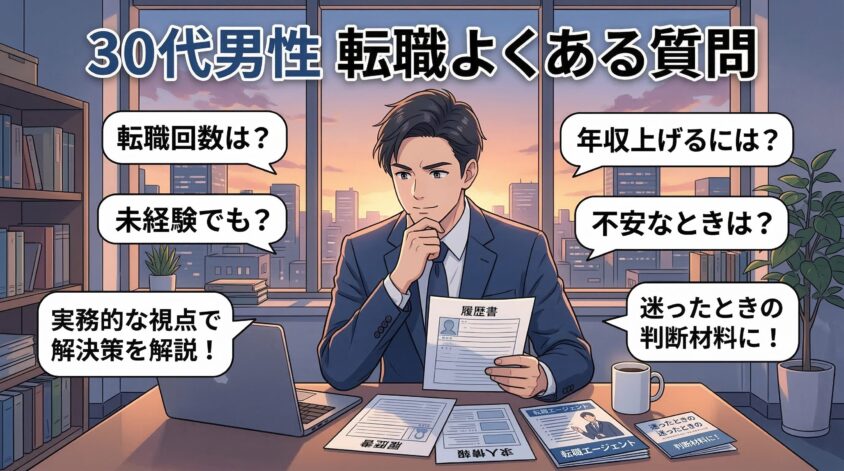 30代男性の転職でよくある質問