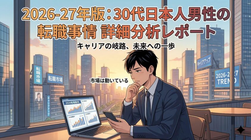 2026-27年版：30代日本人男性の転職事情 詳細分析レポート