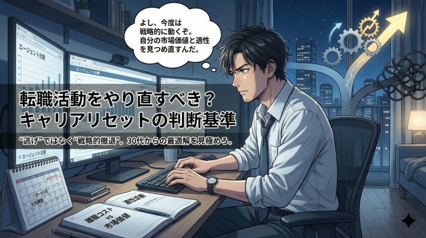 転職活動をやり直すべき？キャリアリセットの判断基準