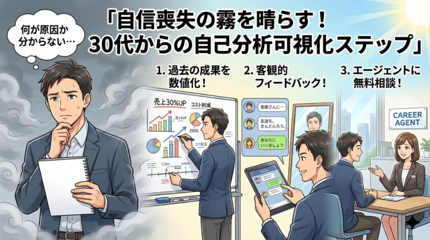 自信喪失の原因を可視化する自己分析ステップ