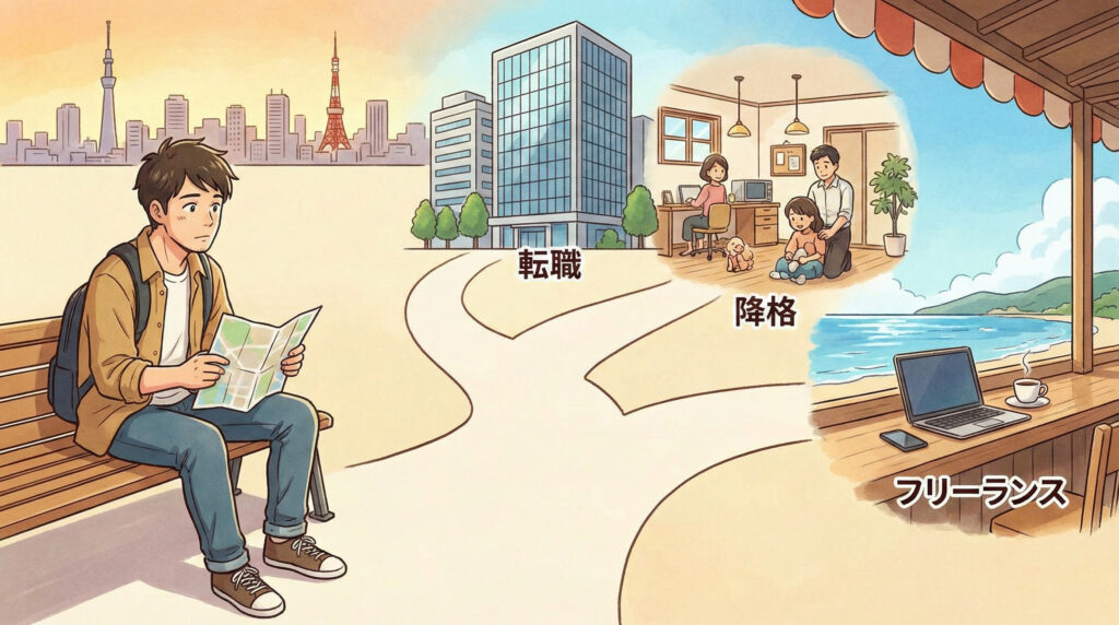 STEP5 キャリア選択肢の検討：転職・降格・フリーランスも視野に