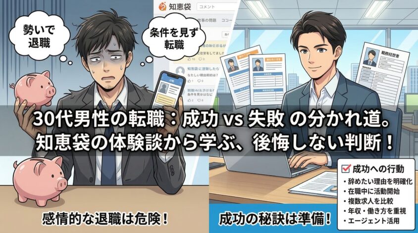 知恵袋の体験談から学ぶ30代男性の成功と失敗