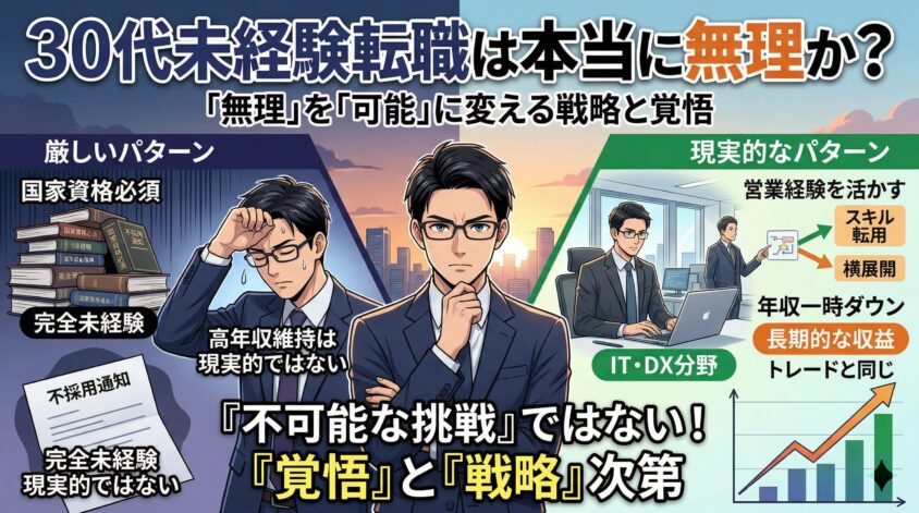 未経験職種への転職は30代では本当に無理なのか