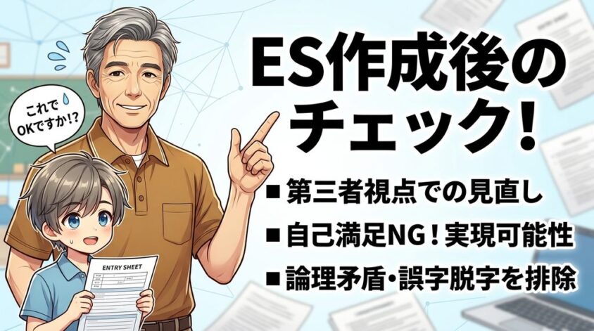 エントリーシート作成後のチェックポイント