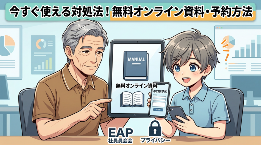 今すぐ使える対処法と支援機会―無料オンライン資料・予約方法