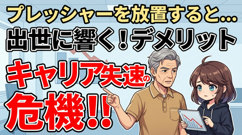 プレッシャーを放置すると出世に響く？デメリットと悩み