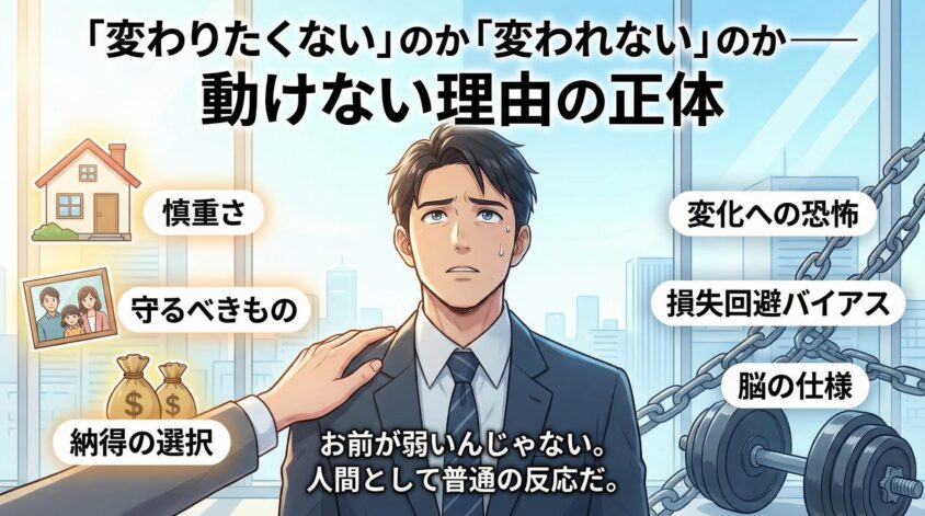 「変わりたくない」のか「変われない」のか&mdash;&mdash;動けない理由の正体