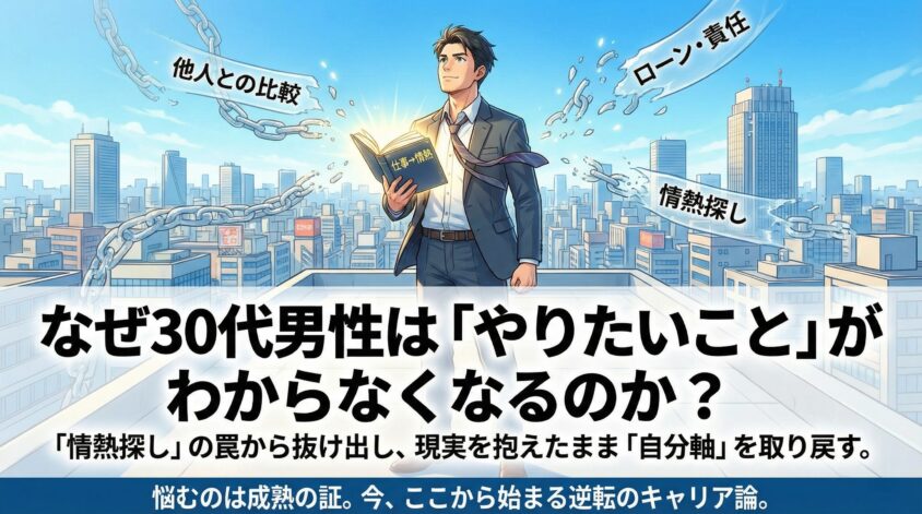 なぜ30代男性は「やりたいこと」がわからなくなるのか