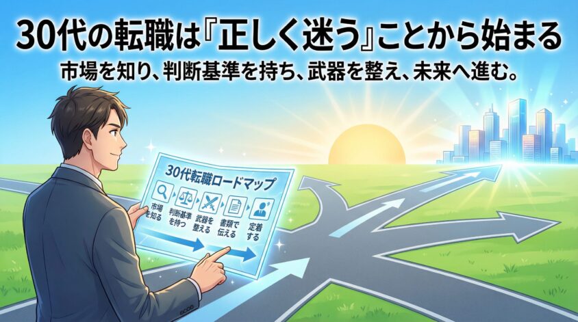 まとめ：30代の転職は「正しく迷う」ことから始まる