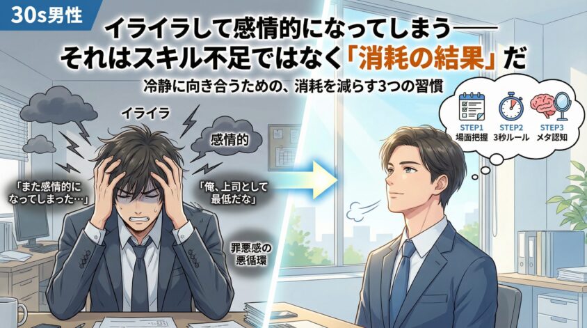 イライラして感情的になってしまう&mdash;&mdash;それはスキル不足ではなく「消耗の結果」だ