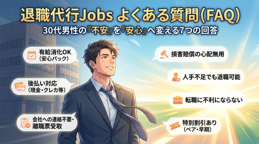 退職代行Jobsに関するよくある質問（FAQ）
