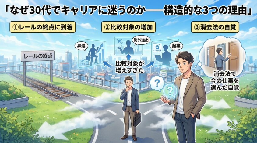 なぜ30代でキャリアに迷うのか&mdash;&mdash;構造的な3つの理由