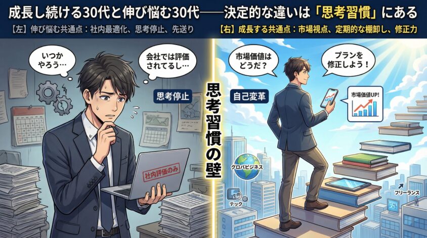 成長し続ける30代と伸び悩む30代——決定的な違いは「思考習慣」にある