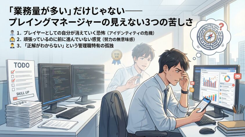 「業務量が多い」だけじゃない&mdash;&mdash;プレイングマネージャーの見えない3つの苦しさ