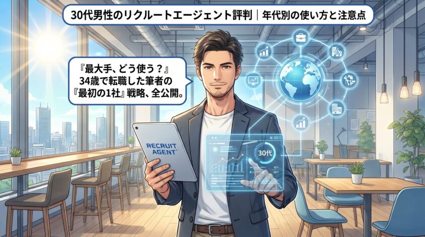 30代男性のリクルートエージェント評判｜年代別の使い方と注意点