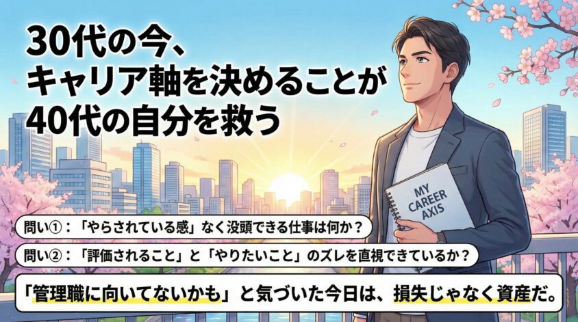 30代の今、キャリア軸を決めることが40代の自分を救う