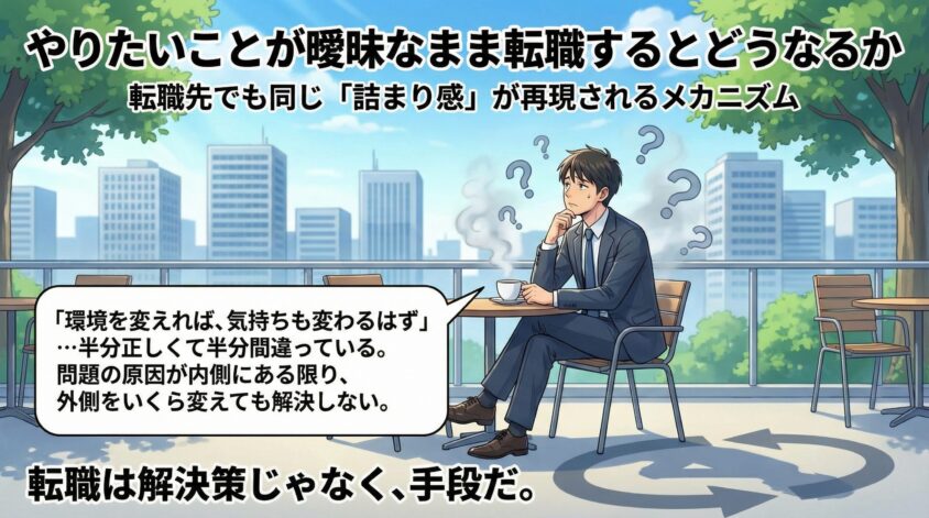 やりたいことが曖昧なまま転職するとどうなるか