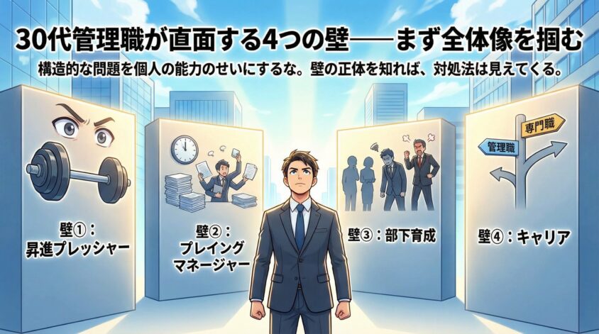 30代管理職が直面する4つの壁&mdash;&mdash;まず全体像を掴む