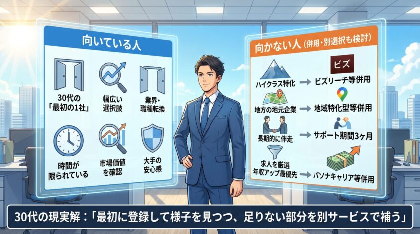 リクルートエージェントが向いている人・向かない人