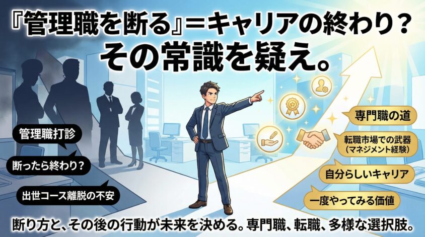壁④：「管理職を断る」は本当にキャリアの終わりか