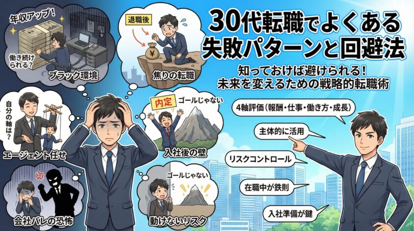 30代転職でよくある失敗パターンと回避法