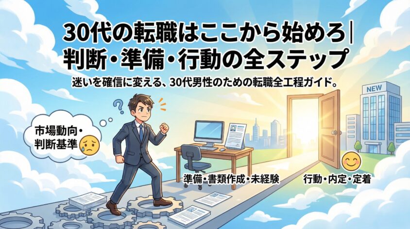 30代の転職はここから始めろ｜判断・準備・行動の全ステップ
