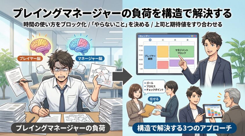 壁②：プレイングマネージャーの負荷を構造で解決する