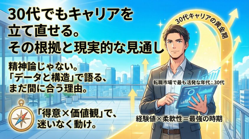 30代でもキャリアを立て直せる。その根拠と現実的な見通し
