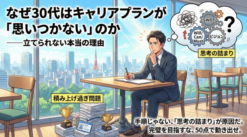 なぜ30代はキャリアプランが「思いつかない」のか——立てられない本当の理由