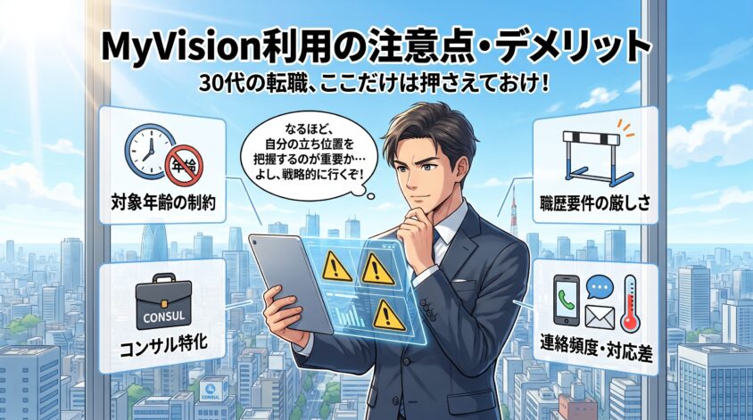 MyVisionの利用上の注意点・デメリット