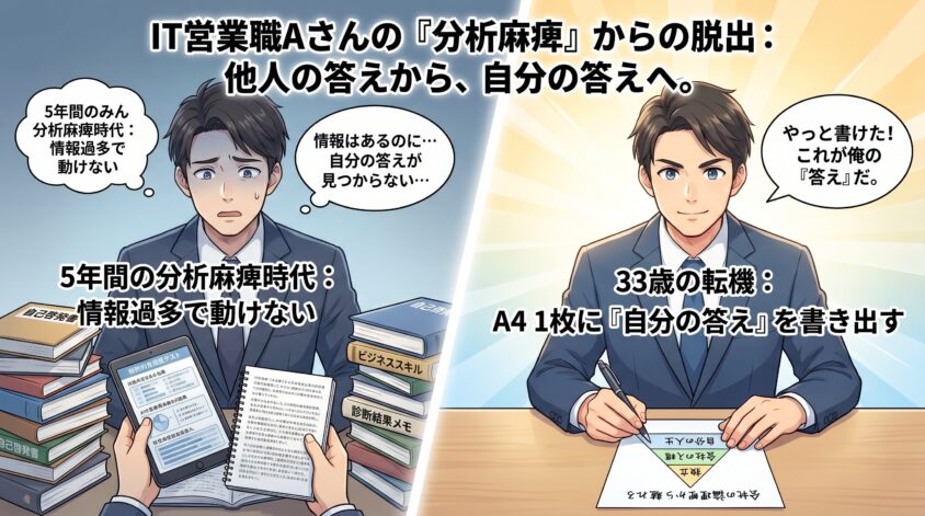 IT営業職Aさんの分析麻痺時代──情報集めるだけで動けなかった5年