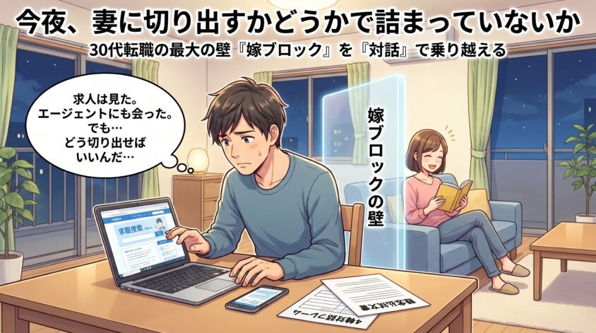 今夜、妻に切り出すかどうかで詰まっていないか