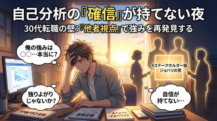 Will-Can-Must結果は出した、でも強みに確信が持てない夜