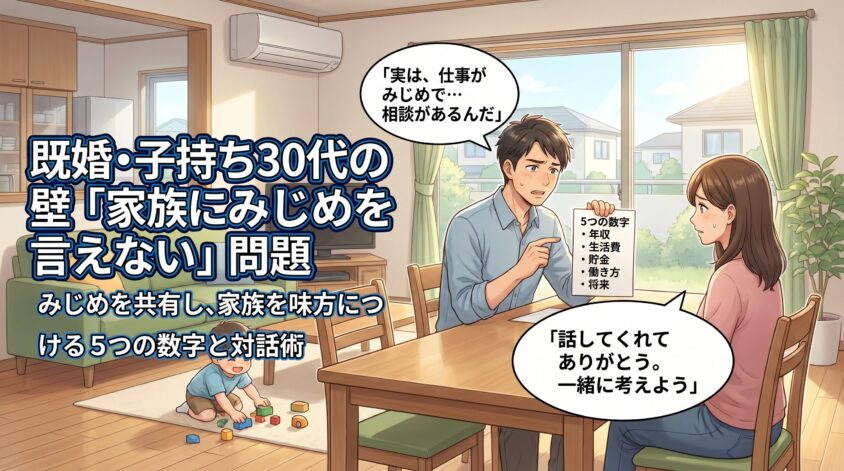 既婚・子持ち30代の壁「家族にみじめを言えない」問題