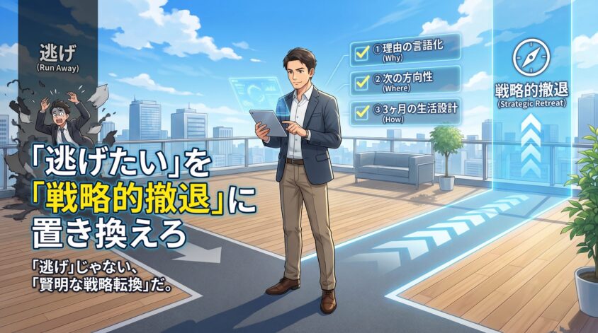 「逃げたい」を「戦略的撤退」に置き換えろ