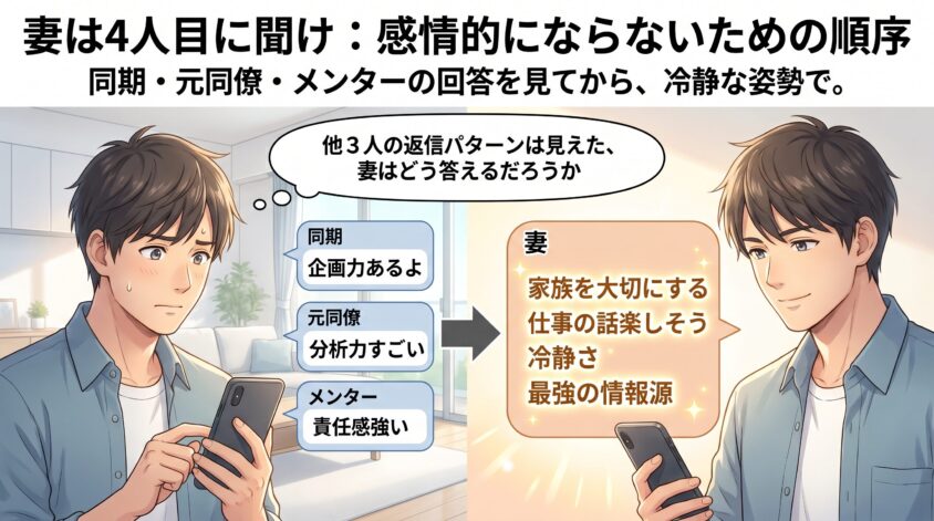 妻に聞くのは4人目&mdash;&mdash;その理由