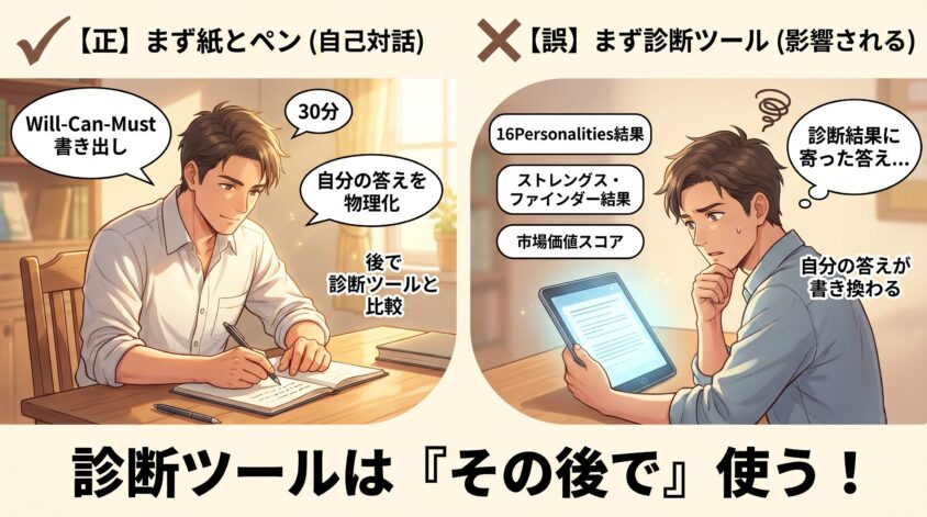 診断ツールはいつ使うべきか（その後でいい）